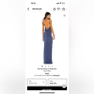 Katie May Surreal Dress in Deep Sea Blue